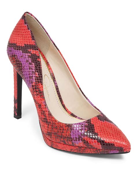 jessica simpson jessica pump|jessica simpson snakeskin heels.